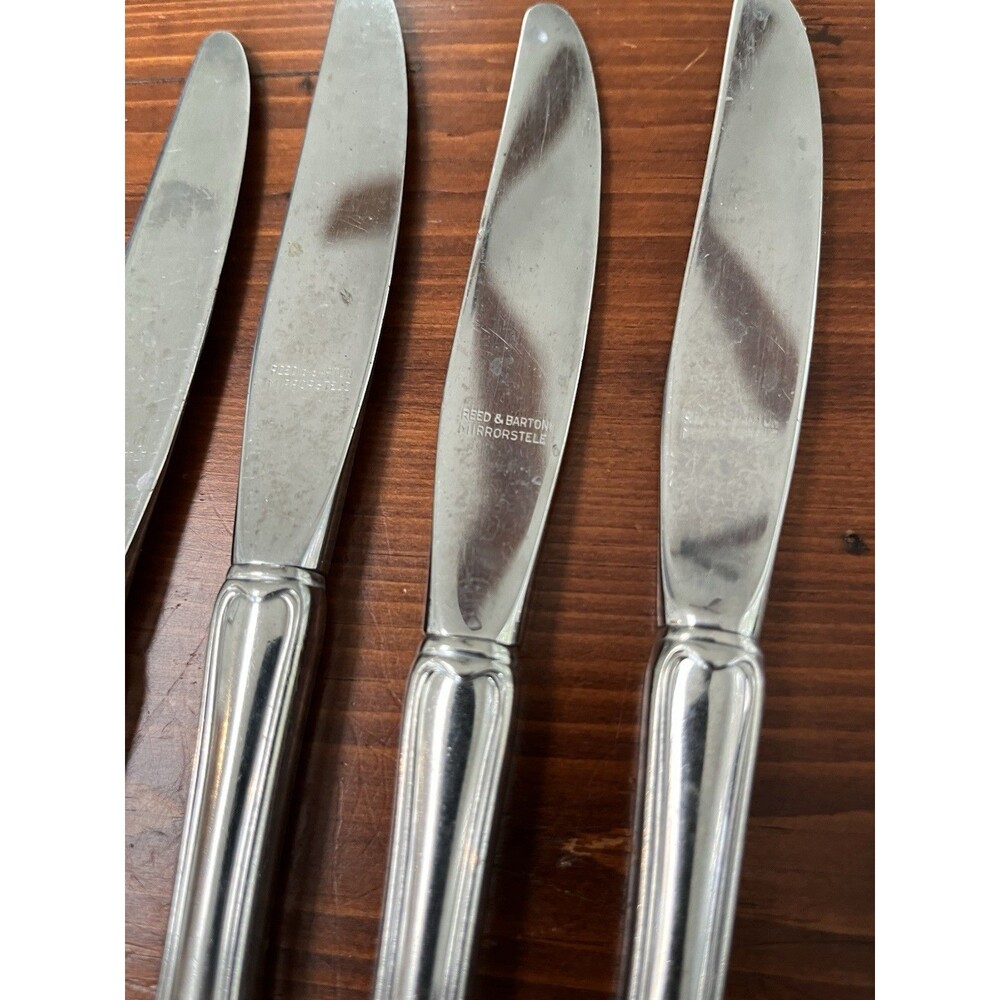 Read And Barton Stainless Steel Shell Pattern Dinner Knife